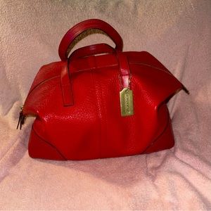 Red Coach Leather purse